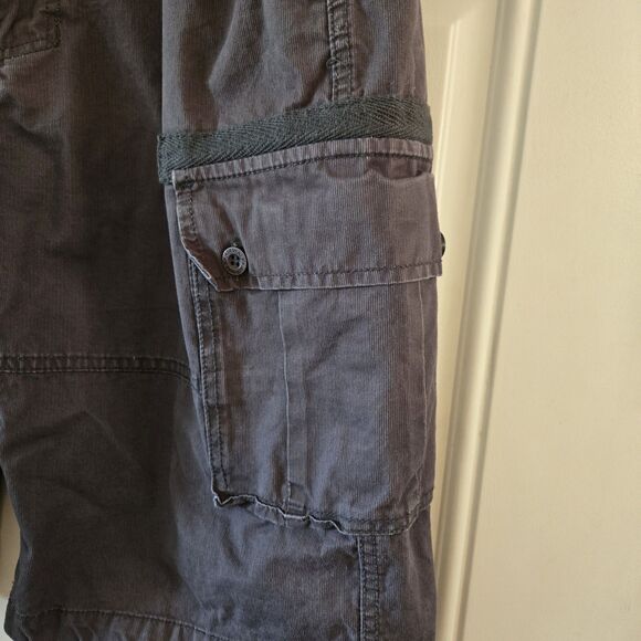 Airwalk Cargo Shorts Men's 32 Dark Gray Outdoor Hiking Active Bottoms W/ Pockets - Picture 5 of 7